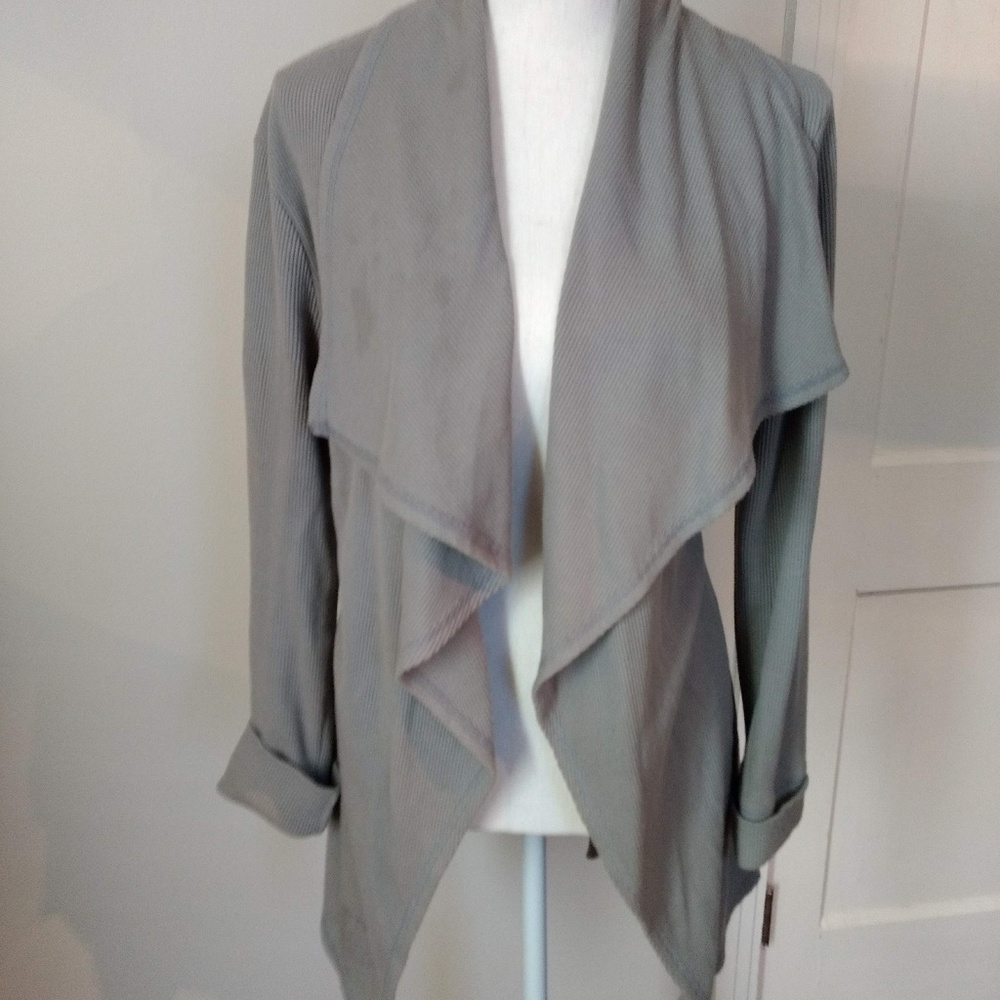 Grey  cardigan wrap with ties